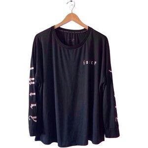 Juicy Couture Y2K Logo Long Sleeve | M/L | Black Streetwear Essential